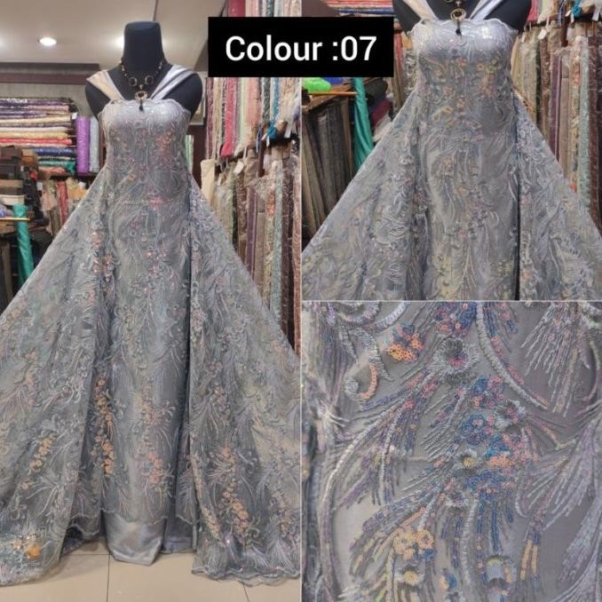 ~~~~~] Kain Tile Brokat Hologram D#8 Silver