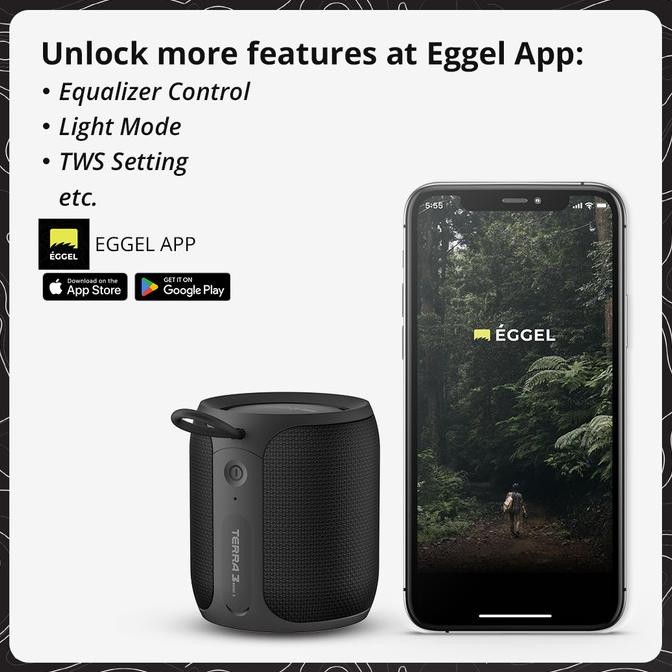 Eggel Terra 3 Mini 360 Waterproof Portable Bluetooth Speaker