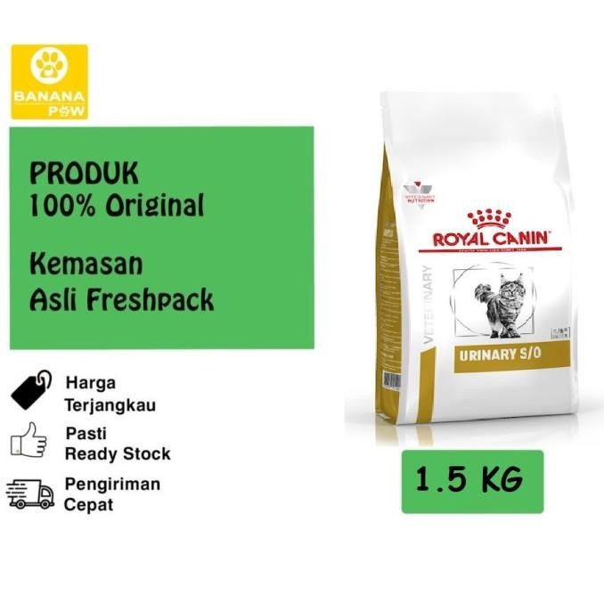 

CAT FOOD ROYAL CANIN URINARY S/O HIGH DILUTION 1,5 KG ORIGINAL