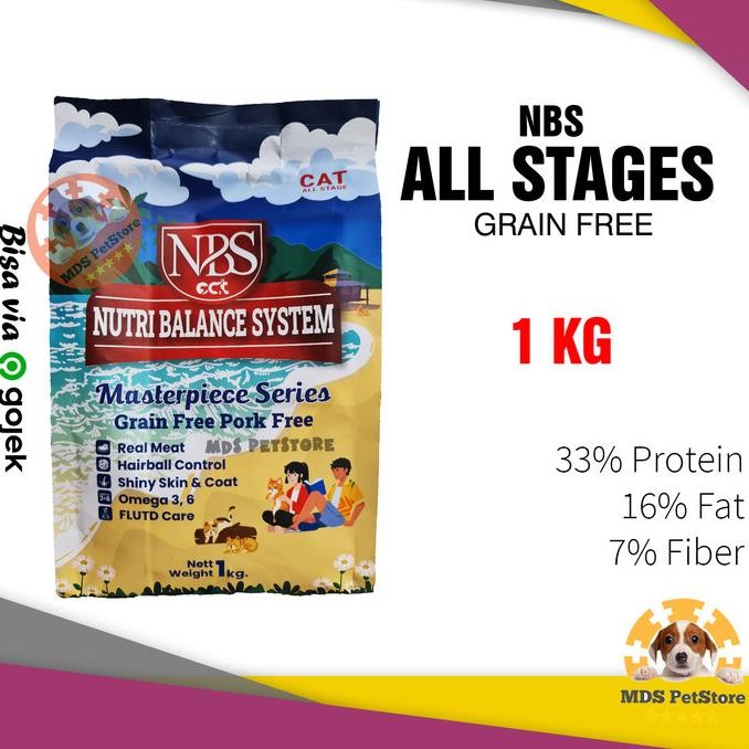 

NBS CAT FOOD GRAIN-FREE ALL LIFE STAGES 1 KG | NUTRI BALANCE SYSTEM 1KG ORIGINAL