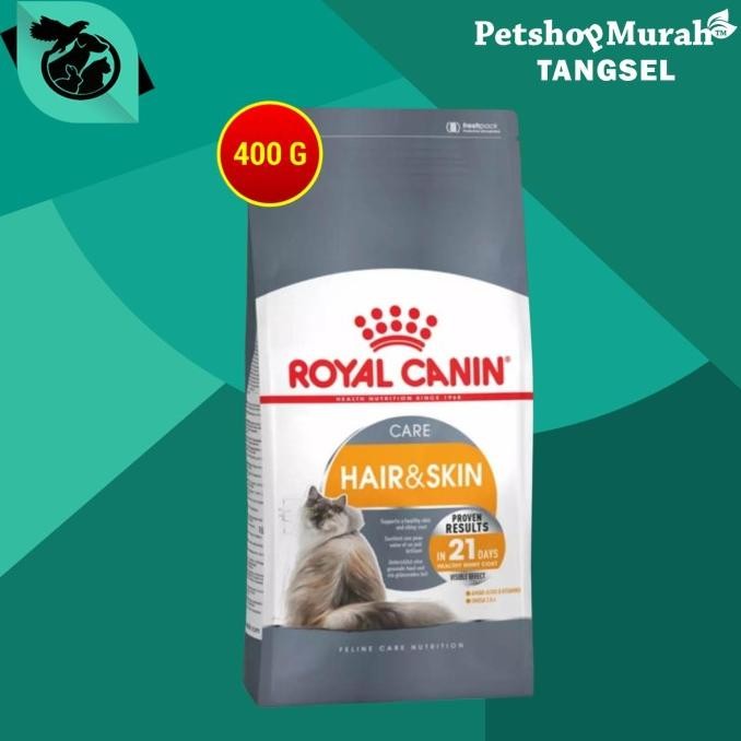 

CAT FOOD / MAKANAN KUCING ROYAL CANIN HAIR & SKIN 400 GRAM ORIGINAL