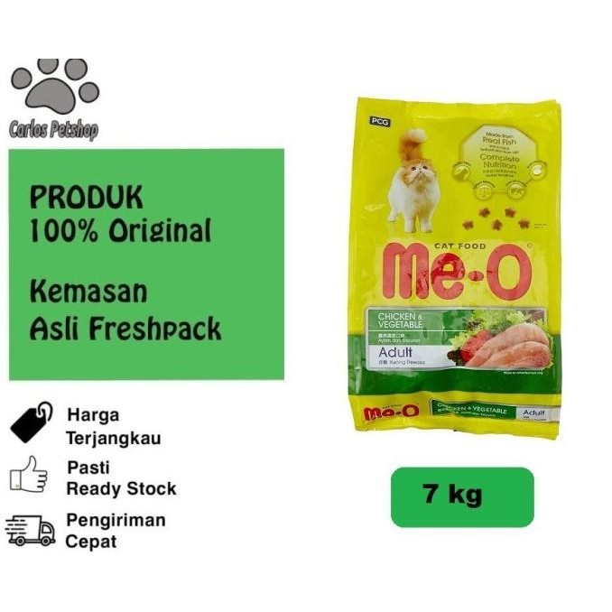 

MAKANAN KUCING MEO/ME-O ADULT CAT CHICKEN & VEGETABLES 7KG - GOJEK ORIGINAL
