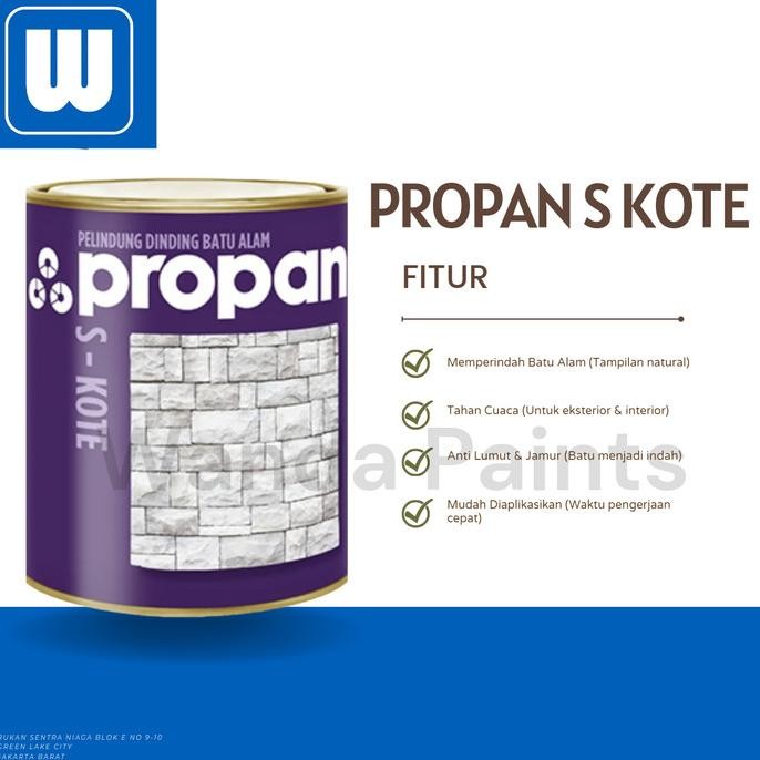 

CAT PELAPIS DINDING BATU ALAM PROPAN STONKOTE (1 KG) ORIGINAL