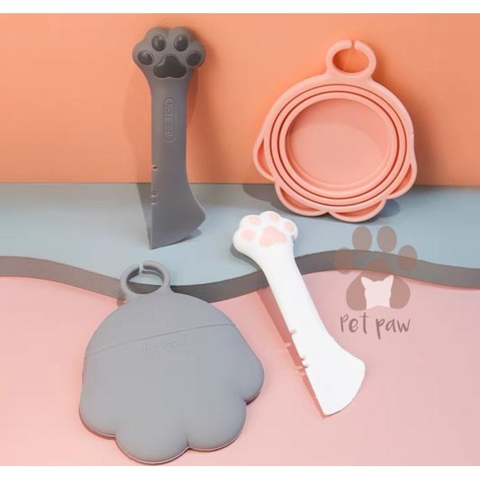 

PENUTUP MAKANAN KALENG WET FOOD SILIKON SENDOK SET CAT FOOD COVER ORIGINAL