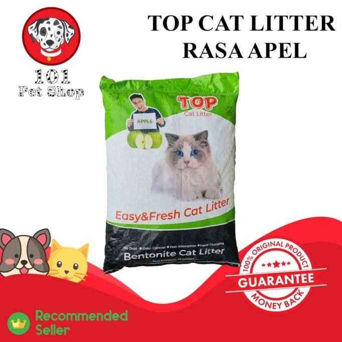 

PASIR KUCING GUMPAL WANGI TOP CAT LITTER 25L = 20KG NO CUB N KIT ORIGINAL