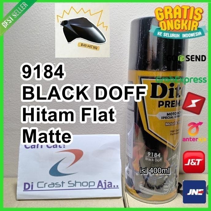 

CAT PILOX DITON PREMIUM 9184 BLACK DOFF HITAM FLAT MATTE 400ML PYLOX ORIGINAL