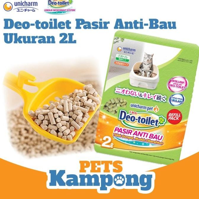 

PASIR KUCING CAT LITTER UNICHARM DEO TOILET ANTI BAU 2 LITTER ORIGINAL