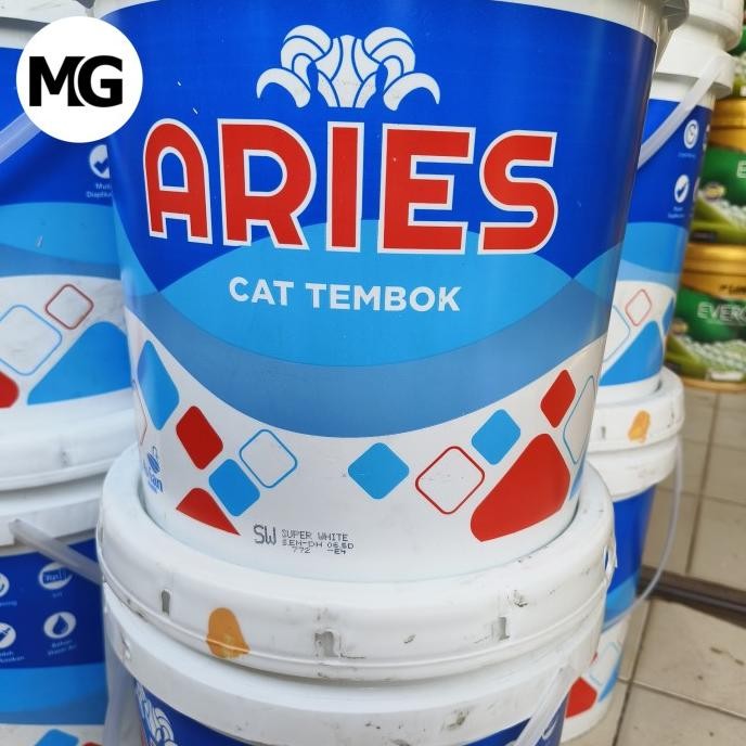 

CAT TEMBOK ARIES MURAH / CAT TEMBOK MURAH 20KG PUTIH SUPER WHITE ORIGINAL