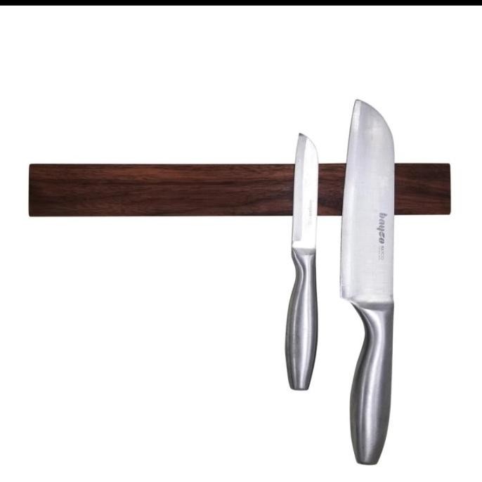 

Berkualitas Wooden Magnetic Knife holder Tempat Pisau Gantung magnet kuat tempel