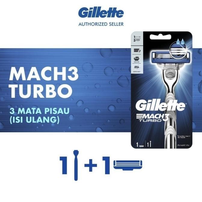 

Berkualitas Gillette Mach 3 Pisau Alat Cukur Razor dan refill isi 2
