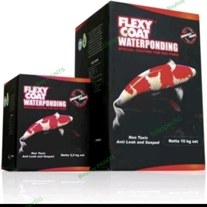 

FLEXY COAT FLEXYCOAT WATERPONDING 10 KG CAT PELAPIS IKAN KOI ORIGINAL