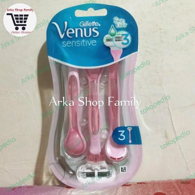 

Berkualitas GILLETTE Venus Sensitive Isi 3 Razor Pisau Cukur