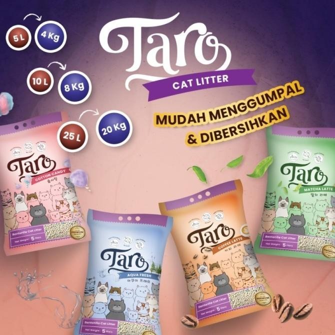 

PASIR TARO 25 LITER | PASIR KUCING WANGI GUMPAL MURAH 25L | PASIR TARO CAT LITER ORIGINAL
