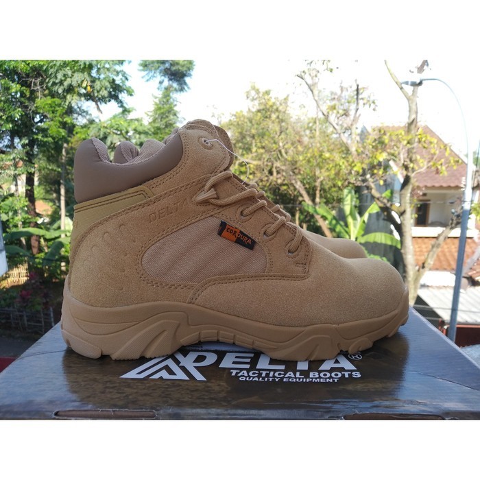 Jual Sepatu Delta Tactical Cream Dessert 6 Premium Ori Safety Boots Pria