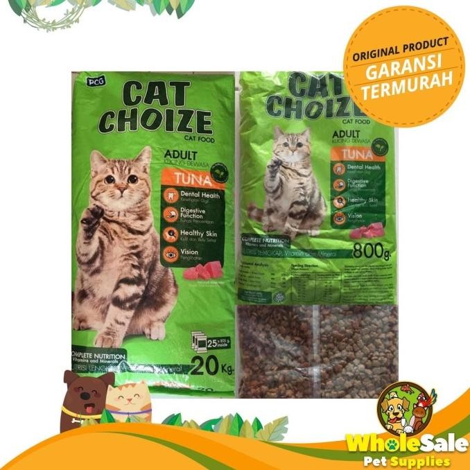 

MAKANAN KUCING CAT CHOIZE 20 KG KUALITAS BOLT - KHUSUS GOSEND GRAB ORIGINAL