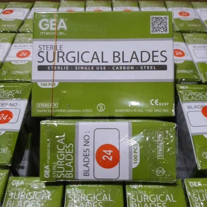 

Berkualitas Pisau Bedah GEA no 24 / Surgical Blade / Bisturi / Mata Pisau