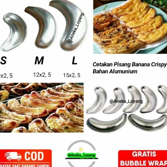 

PREMIUM cetakan loyang kue pisang banana cake/banana crispy alumunium