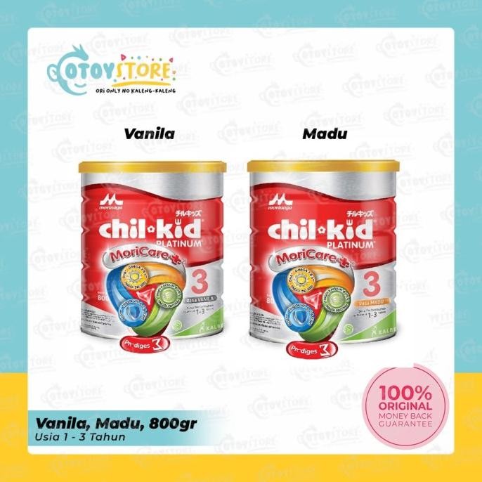 

Morinaga Chil Kid Platinum Vanila Madu 800 Gram / Chilkid Plat 800G