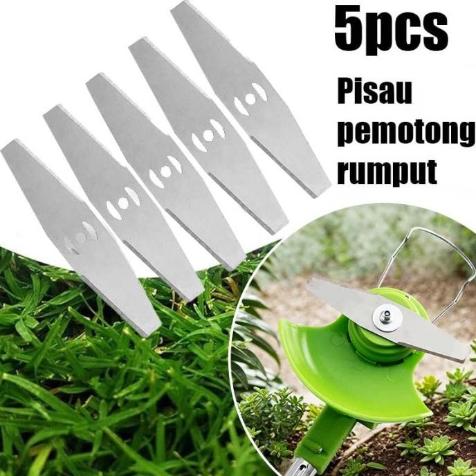 

Berkualitas 5pcs /Pisau Mesin Potong Rumput Baterai/Mata Pisau Potong Rumput Baja Brush Cutter Blade