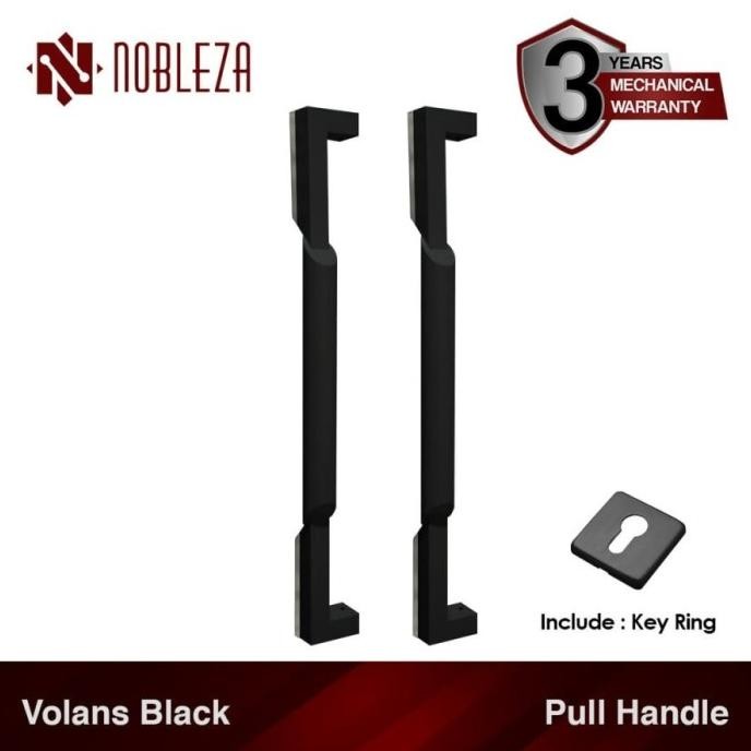 {{{{}}] NOBLEZA Volans Hitam 60 cm Pull Handle Gagang Tarikan Pintu Rumah