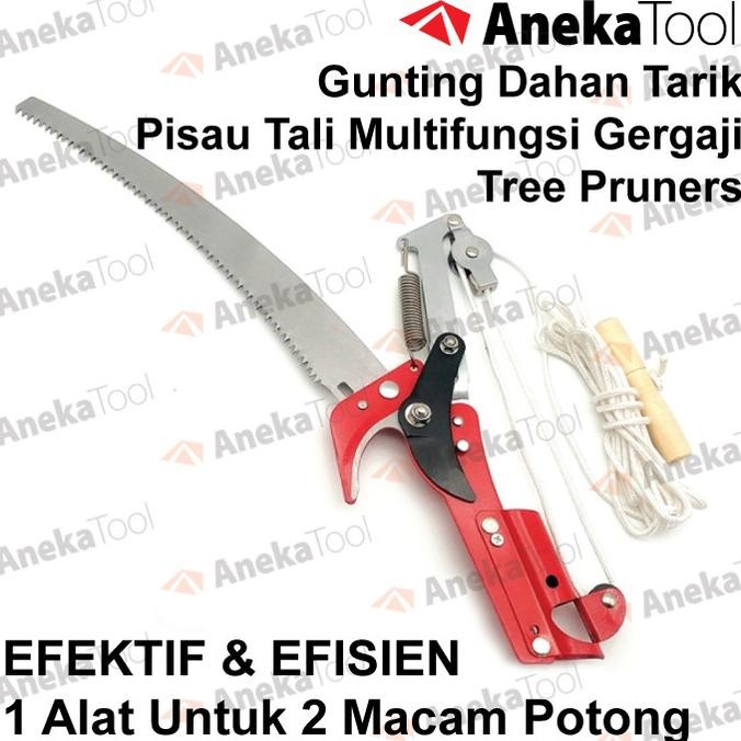 

Berkualitas Gunting Dahan Tarik Pisau Tali Multifungsi Gergaji Graji Kopi Cengkeh