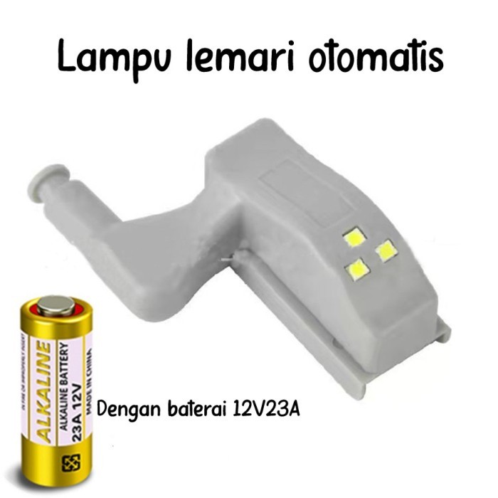 Lampu + baterai lamp otomatis LED Engsel Kabinet pintu / Lemari Lamp hinge Deadlock Gesper Kabinet S