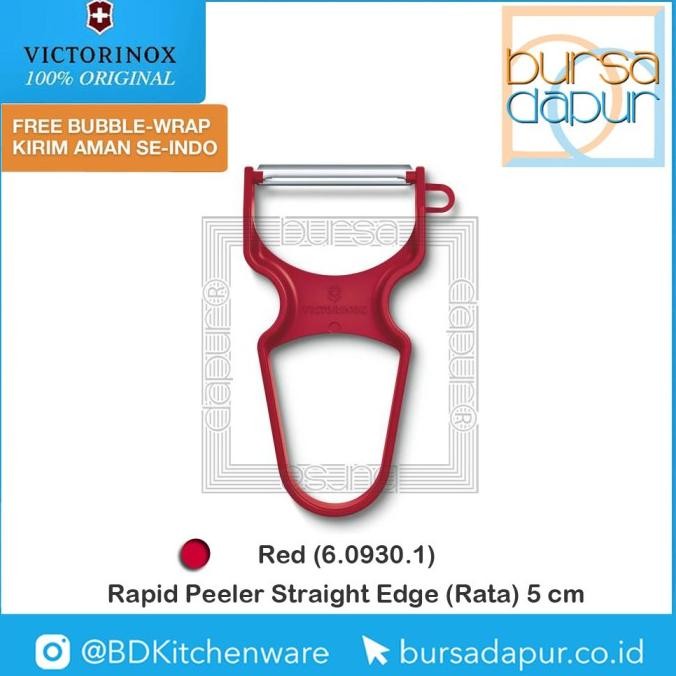 

Berkualitas Pisau 6.0930.1 Victorinox Rapid Peeler Straight Edge 5 cm (11 cm) Red