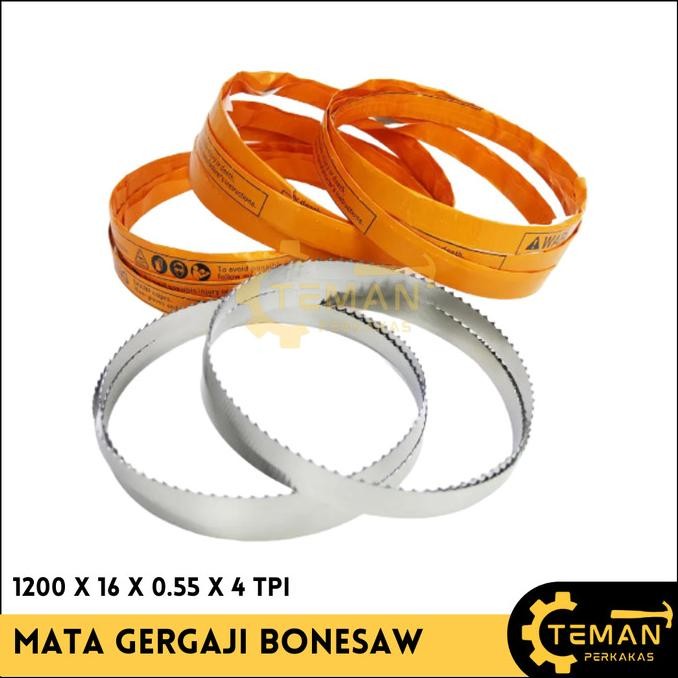 

Berkualitas Mata Pisau Bonesaw 1200 MM / Pisau Potong Daging Ikan Mesin J120