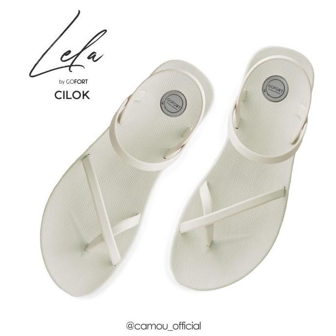 [OFFICIAL] SANDAL WANITA TALI GOFORT LELA - PUTIH