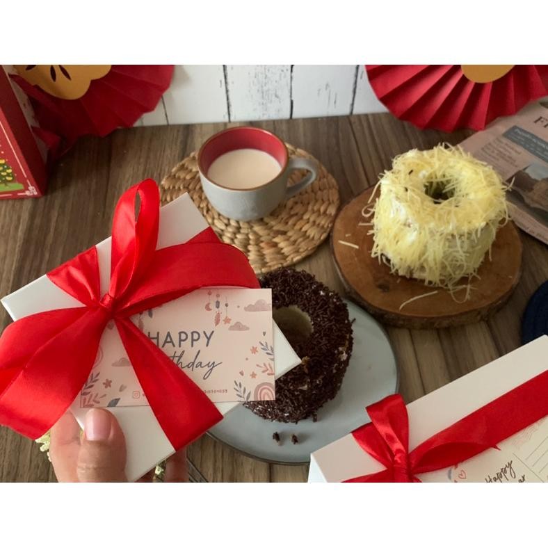 

Bolu Chiffon Hampers / Mini Chiffon Ulangtahun, Birthday, Natal,Imlek,Christmas, Lebaran, Idul Fitri