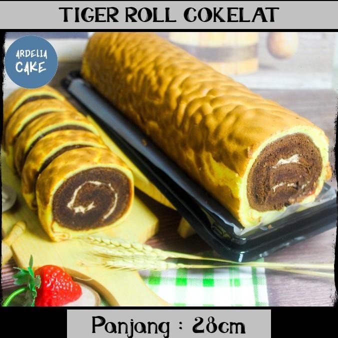 

Tiger Roll Cake / Kue Coklat Loyang / Kue Bolu Gulung PREMIUM