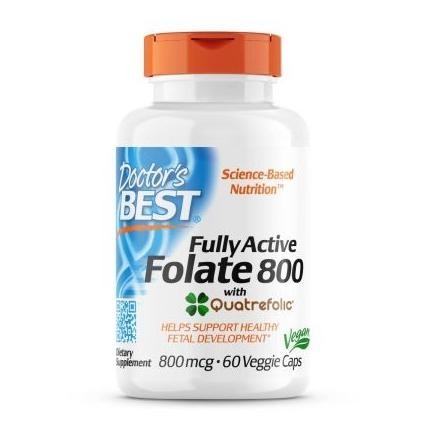 

Doctor'S Best Fully Active Folate 800 Mcg With Quatrefolic 60 Veg Caps
