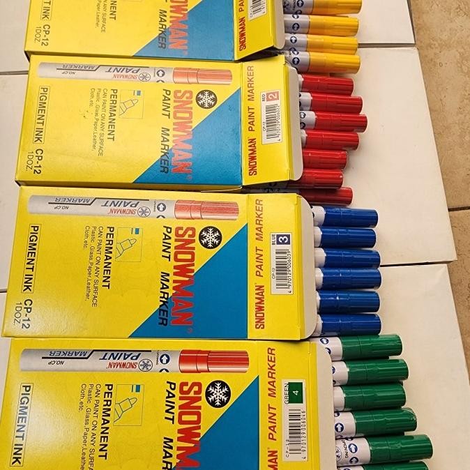 

TERLARIS - snowman white marker permanen