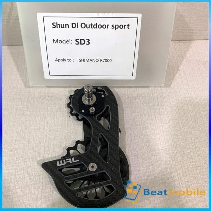 OSPW Merk WAL Ceramic Bearing Oversize Pulley - Shimano 105 R7000