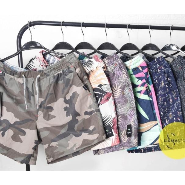 Celana De Broadhort Pantai Pria Diata Lutut Yoyaman