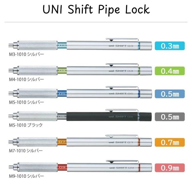 

BEBAS ONGKIR - Uni Shift Pipe Lock Drafting Pencil Mechanical Pencil 0.3 0.4 0.5 0.7 0.9 mm Pensil Mekanik untuk Menggambar