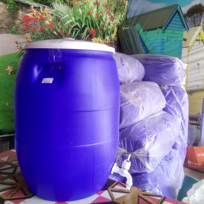 Tong Cuci Tangan 60 liter/Tong air + kran wastafel cuci tangan