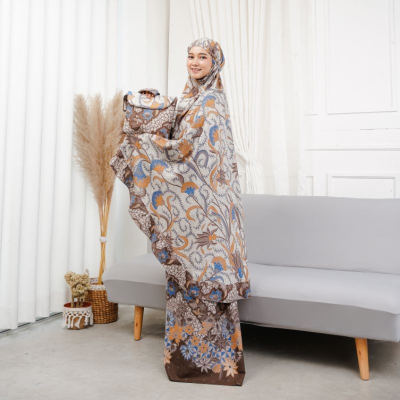 Mukena Wanita Mkna Terusan Rukoh Perempuan Dewasa Tebaru2025 Muqena Prmpuan Tebal Tanggung Motif Pol
