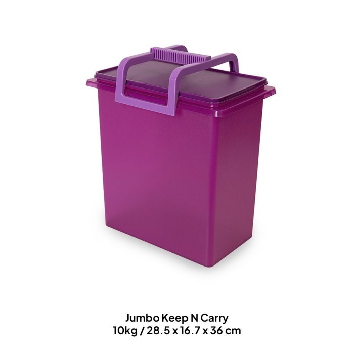 TUPPERWARE Keep N Carry 10kg Kotak Penyimpanan Jumbo