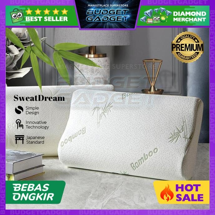 

TERSEDIA SWEATDREAM BANTAL ORTHOPEDIC MEMORY FOAM SLOW REBOUND BAMBOO - SD600