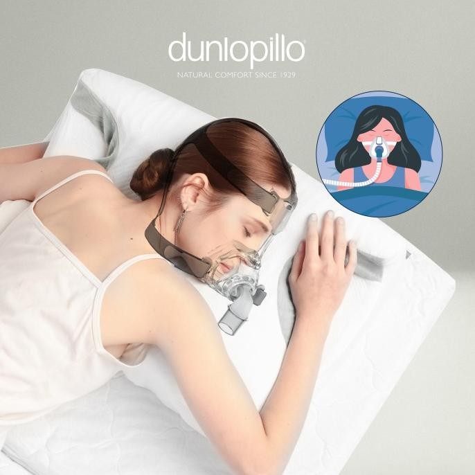 

TERSEDIA DUNLOPILLO CPAP PILLOW FOR SIDE SLEEPING - MEMORY FOAM