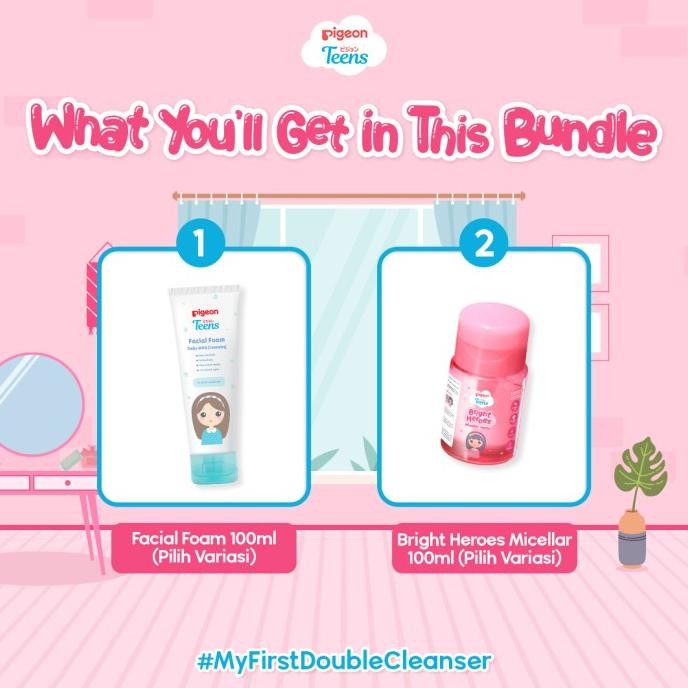 

TERSEDIA (ISI 2) DOUBLE CLEANSING PACKAGE| PAKET FACIAL FOAM 100ML & MICELLAR 100ML| DOUBLE CLEANSING | SABUN CUCI MUKA| MICELLAR WATER/MICELLAR OIL| PILIH SESUAI JENIS KULIT