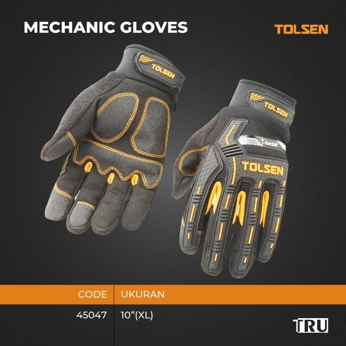 

TERSEDIA SARUNG TANGAN SAFETY MEKANIK PVC SARUNG TANGAN KARET KERJA EVA FOAM MECHANIC GLOVES 45047 TOLSEN