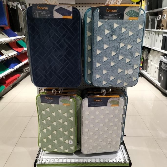 

TERSEDIA KRIS/FORHOM BATH MAT MEMORY FOAM/KESET KAMAR MANDI ISI 2PCS