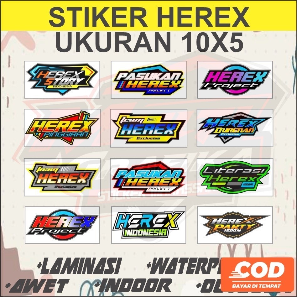 Stiker Herex Stiker Motor Racing - Stiker Bengkel Lengkap Terbaru Herex Story Pasukan Multi Stiker