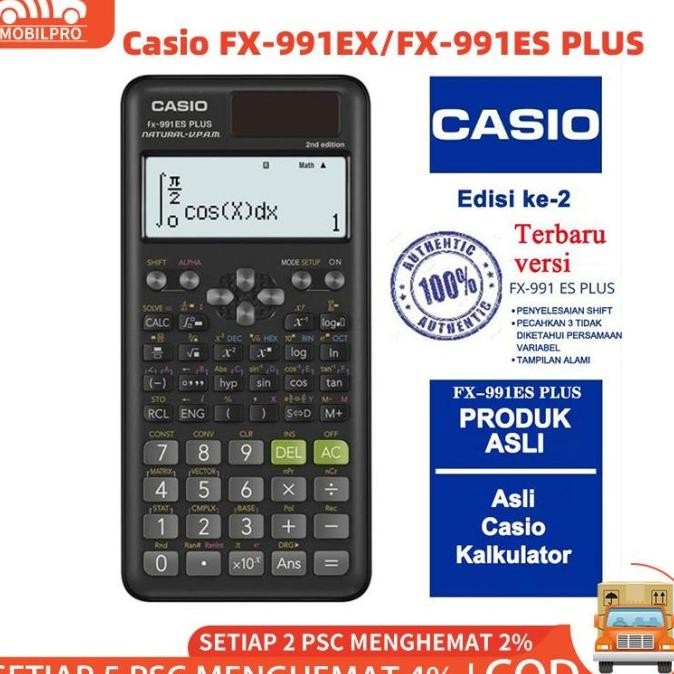 

TERBARU - STOCK KALKULATOR SCIENTIFIC CASIO ILMIAH FX-991EX/991ES-PLUS KALKULATOR CASIO SCIENTIFIC CALCULATOR CASIO SCIENTIFIC