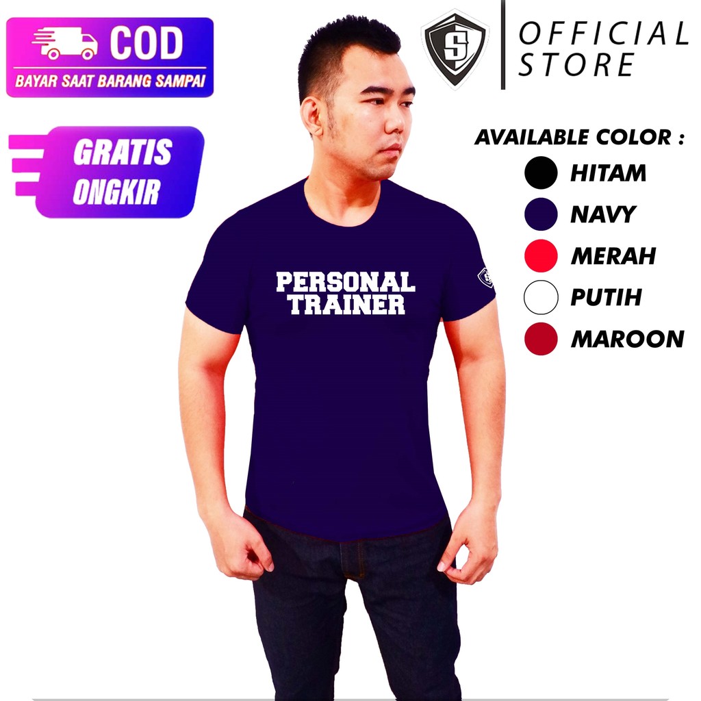Kaos Workout Fitnes Pria Trainer Coach Stretch