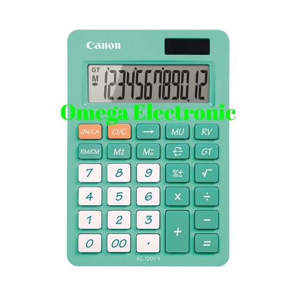 

Terlaris Canon Desktop Calculator As-120V - Kalkulator Meja Warna As 120 V New