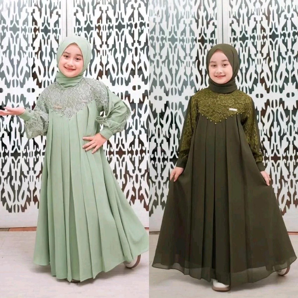 Gamia Baju Hamis Model Bj Famis Hari Raya Terbaru 2025 Dress Kids Usia 8-12 Tahun Umur 1 2 3 4 5 6 7