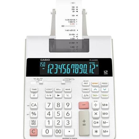 

CASIO FR-2650RC KALKULATOR PRINTING / 2650 RC CALCULATOR PRINT